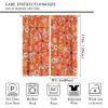 60S 70S Groovy Curtains for Bedroom Living Room Retro Hippie Flower Blackout Curtains Vintage Boho Plant Floral Darkening Drapes Botanical Blossom Brown Window Treatments Set 2 Panels,63x72 Inches view 2