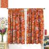 60S 70S Groovy Curtains for Bedroom Living Room Retro Hippie Flower Blackout Curtains Vintage Boho Plant Floral Darkening Drapes Botanical Blossom Brown Window Treatments Set 2 Panels,63x72 Inches view 3
