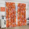 60S 70S Groovy Curtains for Bedroom Living Room Retro Hippie Flower Blackout Curtains Vintage Boho Plant Floral Darkening Drapes Botanical Blossom Brown Window Treatments Set 2 Panels,63x72 Inches view 4