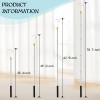 Clothes Hook Pole, Adjustable from 28" to 74", Closet Coat Rack Hook Rod view 2