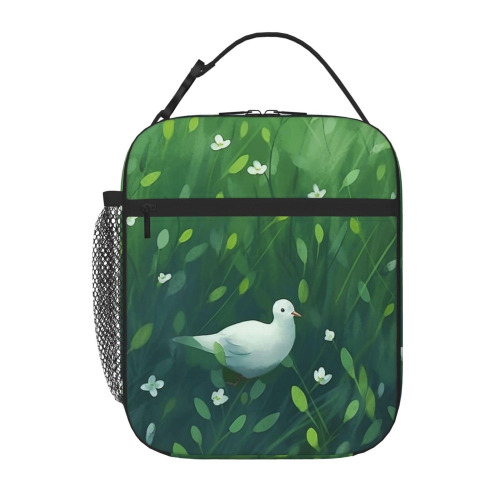 NONHAI Lunch Box for Women Men Insulated Lunch Bag Grass and dove Reusable Lunch Tote Bags for Work Office Travel