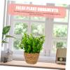 TOPPERFUN Small Fake Plant Artificial Potted Plant Tall Faux Bonsai Japanese Style view 4