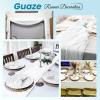 16 Pack White Cheesecloth Table Runner 20 x 120 inch Gauze Table Runners 10 FT Long,Semi Sheer Boho Cheese Cloth Fabric Table Runner Bulk for Wedding,Party,Baby Shower,Bridal Shower Decoration view 4