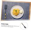 DECHOUS 2pcs Ergonomic Silicone Fork Nonstick Fork for Noodles Kitchen Food Safe view 2