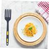 DECHOUS 2pcs Ergonomic Silicone Fork Nonstick Fork for Noodles Kitchen Food Safe view 4