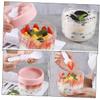 DECHOUS 2pcs Overnight Oats Jars Lids Spoons Airtight Storage Containers for Oatmeal Cereal Yogurt Meal Prep view 4