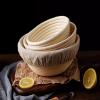 Banneton Brotform Bake Bread Dough With Linen Cloth Liner Oval Round Bread Lame, Proofing Basket Kit With Dough Scraper For Professional Home Bakers (Size : Oval 21cm) view 1