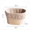 Banneton Brotform Bake Bread Dough With Linen Cloth Liner Oval Round Bread Lame, Proofing Basket Kit With Dough Scraper For Professional Home Bakers (Size : Oval 21cm) view 2