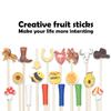 120 PCS Cocktail Picks Bamboo Toothpicks Pineapple Flamingo Beach Cactus Palm Leaf Handmade for Appetizers Food Drinks Luau Hawaii Beach Holiday Party SuppliesMulticolor Golf Tee view 3