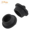 uxcell 2pcs Rubber Drain Stopper with Hanging Ring, Bathtub Drain Plug Fits 1-1/8 to 1-1/4 Inch, Rubber Sink Stopper Drain Plug for Bathtub, Kitchen and Bathroom, Black view 3