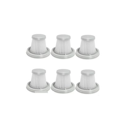 BeNtli Handy Vacuum Cleaner Home Car Mini Wireless Washable Filter Spare Parts AccessoriesHEPA FilterCompatible for XIAOMI MIJIA (Color : 6pcs)