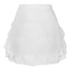 BESTYASH 3pcs Floral Lace Half Waist Apron for Women Stylish Bib Maid Costume with Pocket for Kitchen Restaurant Party Favors and Design White view 2