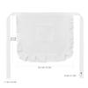 BESTYASH 3pcs Floral Lace Half Waist Apron for Women Stylish Bib Maid Costume with Pocket for Kitchen Restaurant Party Favors and Design White view 4