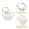uxcell 4pcs Rubber Drain Stopper with Hanging Ring, Bathtub Drain Plug Fits 1 Inch to 1-1/8 Inch, Rubber Sink Stopper Drain Plug for Bathtub, Kitchen and Bathroom, White view 4