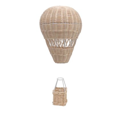 Woven Hot Air Balloon, Rattan Hot Air Balloon Wall Decor, Hot Air Balloon Woven Rattan, Wall Mounted Hot Air Balloon, Floating The Skies Air Balloon for Kids Room Art Photography