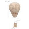 Woven Hot Air Balloon, Rattan Hot Air Balloon Wall Decor, Hot Air Balloon Woven Rattan, Wall Mounted Hot Air Balloon, Floating The Skies Air Balloon for Kids Room Art Photography view 2