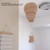 Woven Hot Air Balloon, Rattan Hot Air Balloon Wall Decor, Hot Air Balloon Woven Rattan, Wall Mounted Hot Air Balloon, Floating The Skies Air Balloon for Kids Room Art Photography view 4
