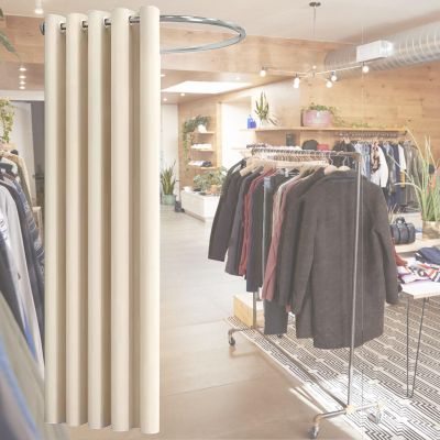 Temporary Changing/ Dressing Room Screen for Privacy Protection, Commercial Freestanding Fitting Room Display Rack, Easy to Install Partition Curtains ( Color : Color1 , Size : 80x80x80cm/31.5x31.5x31