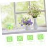 VILLFUL 3pcs Unique Bike Shape Rattan Flower Basket Straw Basket for Garden Small Wrought Vase for Indoor Outdoor Wall Decoration view 4