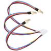 OSALADI Computer Fan Power Cable Splitter Extension 4-pin Cable Splitter Adapter for Easy Install view 1