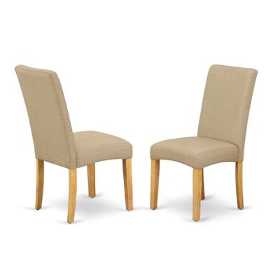 Ergode Contemporary Asian Wood Kitchen Dinette Set - Round 42" Table with Drop Leaves and 4 Oak Finish Chairs - Budget-Friendly and Durable