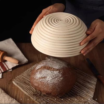 Bread Proofing Basket Bread Proving Basket Large Banneton Bread Proofing Basket, Round Bread Lame, Proofing Basket Kit Banneton Basket Bortfom Baking Tool Bowl With Linen Liner (Size : Round 20cm)