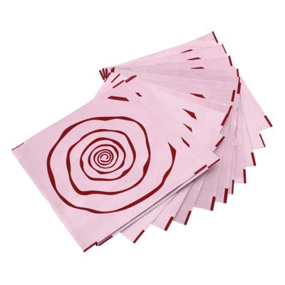 HAKIDZEL 100pcs for Sweets Food-grade Wave Pattern Packing Paper for Parties Weddings and Birthdays for Candy Wrapping and Decoration