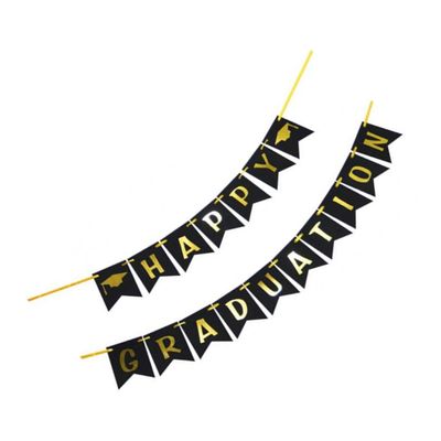 COLLBATH 1set Creative Graduation Hanging Banner for Party Decoration Stylish Classroom Decor for Graduation Season Easy to Celebrations