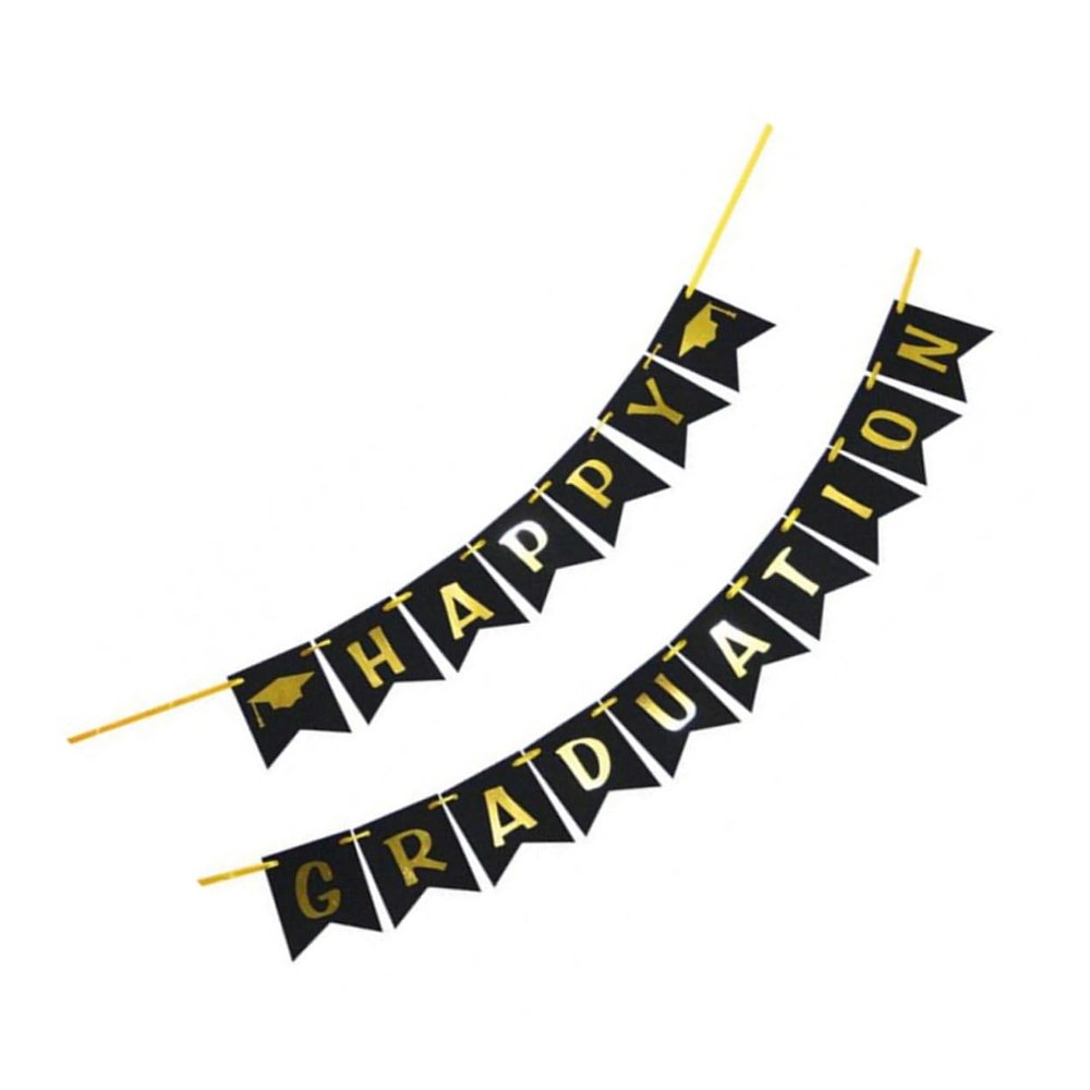 COLLBATH 1set Creative Graduation Hanging Banner for Party Decoration Stylish Classroom Decor for Graduation Season Easy to Celebrations