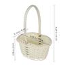 Cabilock 30pcs Rattan Woven Handles for Storage Flower Girl Use Picnics and Home Decor Farmhouse Style Design for Weddings and Vegetable Picking view 2