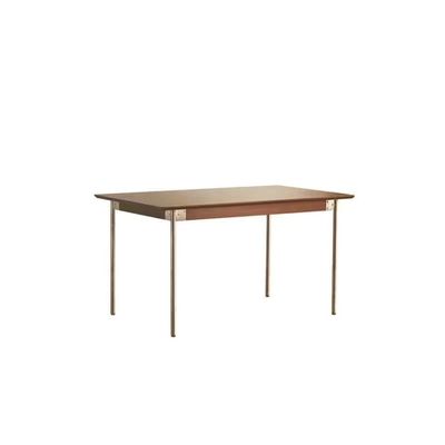 HEAIQI Coffee Table Solid Wood Dining Table Retro Small Apartment Nordic Dining Table Home Rectangular Table Log Furniture Desk Dining Table (Size : M:140 * 80 * 75cm)
