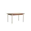 HEAIQI Coffee Table Solid Wood Dining Table Retro Small Apartment Nordic Dining Table Home Rectangular Table Log Furniture Desk Dining Table (Size : M:140 * 80 * 75cm) view 1