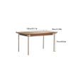HEAIQI Coffee Table Solid Wood Dining Table Retro Small Apartment Nordic Dining Table Home Rectangular Table Log Furniture Desk Dining Table (Size : M:140 * 80 * 75cm) view 3