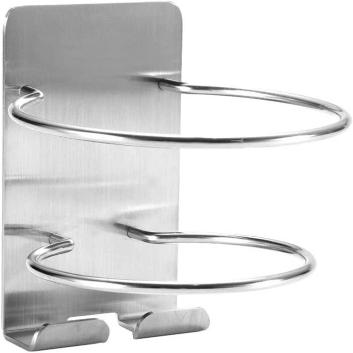 Stainless Steel Hair Dryer RackOrganizer Rack Stand, Hook Hair Care Styling Tool for SalonEasy to use, Clean Bathroom