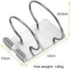 Stainless Steel Hair Dryer RackOrganizer Rack Stand, Hook Hair Care Styling Tool for SalonEasy to use, Clean Bathroom view 2