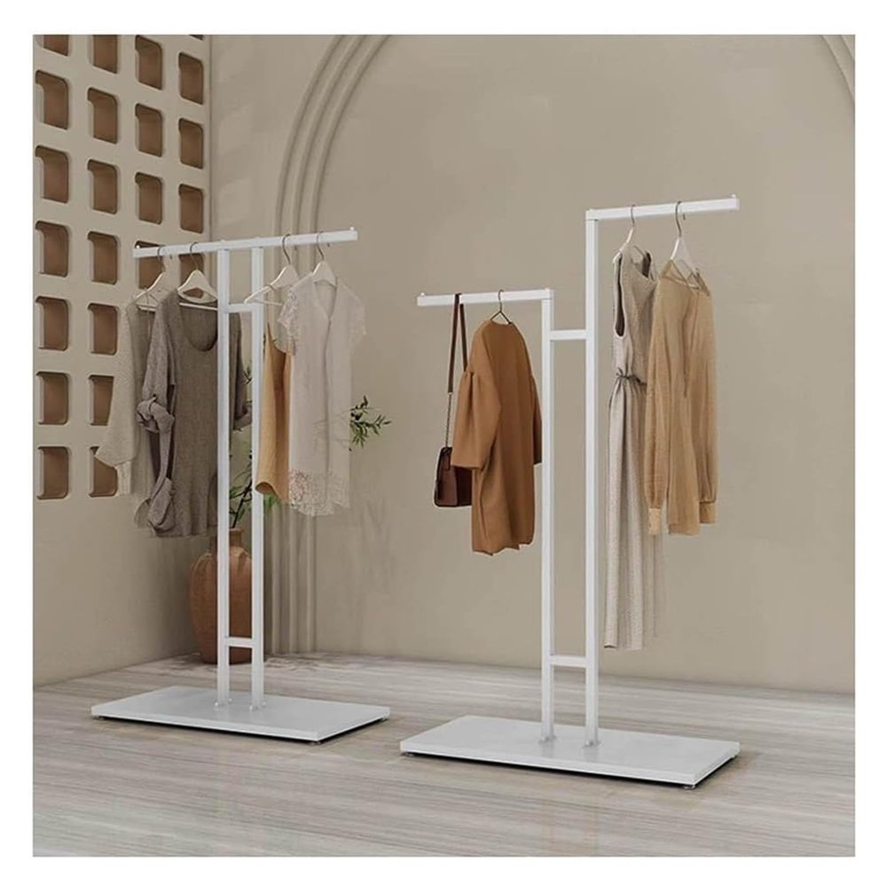 JYHBSHCC Heavy-duty Clothes Hanger, Multifunctional Clothing Display Rack, Independent Hanging Rack, Suitable for Clothing Stores and Laundry Rooms
