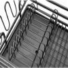 HUQHUMSK Dish Rack, Trjgtas Kitchen Dish Drying Rack Sink Drain Holder Cutlery Drainer Storage Plate Glass Organizer Shelf view 3