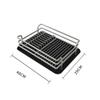 HUQHUMSK Dish Rack, Dish Drain Rack Classic Morden Style Dish Drying Rack Rustproof Metal Aluminum Black Cutlery Holder Dish Racks (Color : Black, Size : 40X29Cm) Cutlery Racks view 4