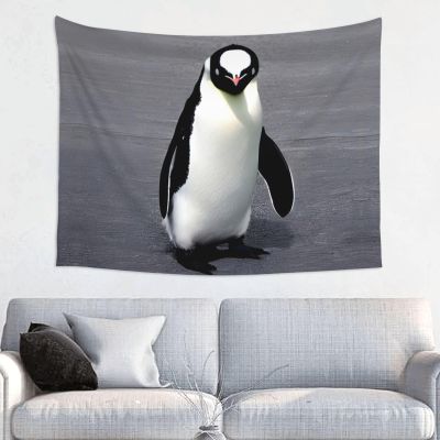 Cute Penguin Print Tapestry,Art Decor Print Fabric For Bedroom Living Room College Dorm