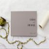 Personalized Guest Book - 11.5" x 8.5" Premium Custom Guest Signing Book with Bookmark and Blank Pages for Wedding Reception Table Decoration Engagement Birthday Party Event, Gray view 3