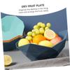 IMIKEYA 1pc Portable Sundry Tray Stylish Storage Plate for Fruits Nuts and Snacks for Kitchen Living Room Office and More Large Irregular Shape view 2
