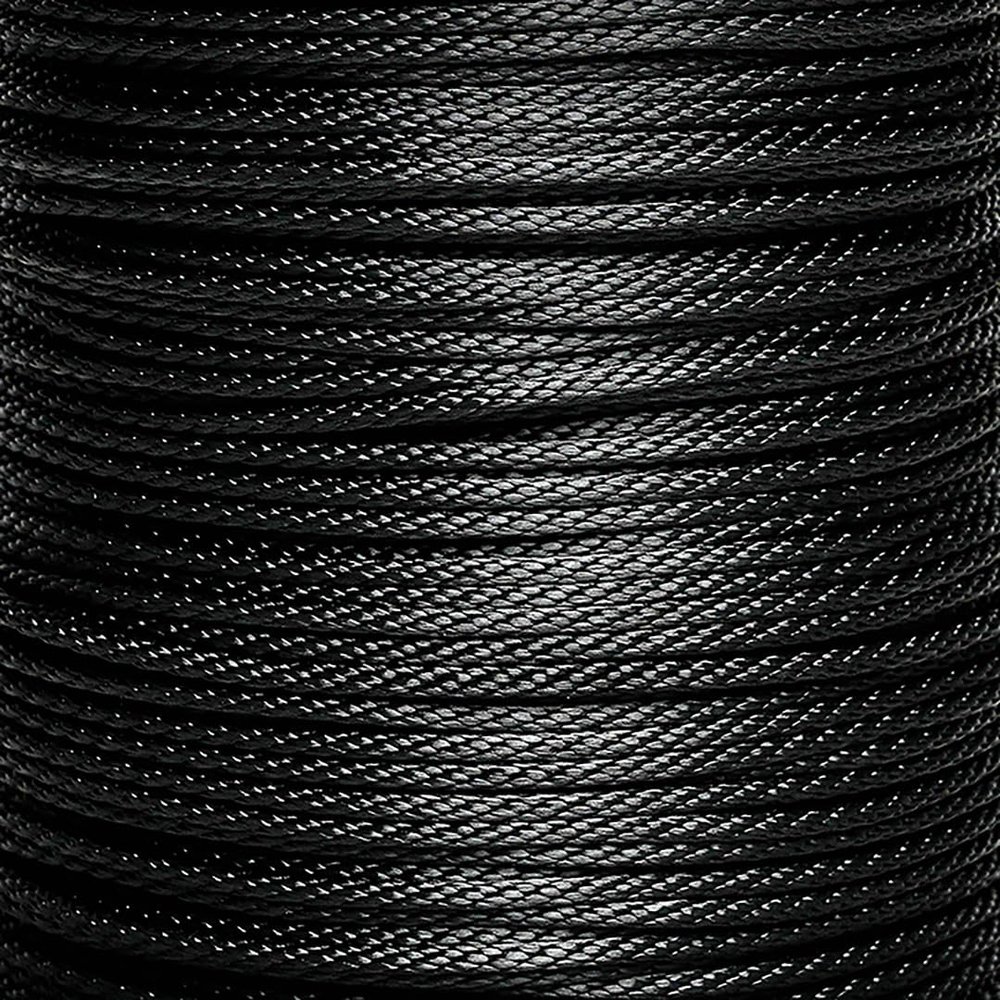 Hercules Bulk Ropes Solid Braid Nylon Rope (Black, 3/8"" x 50')