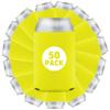 50 Pcs Bulk Blank Collapsible Can Coolers - Perfect For Sublimation Printing, HTV, Screen Printing or DIY Crafts (Yellow) view 1