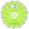 50 Pcs Bulk Blank Collapsible Can Coolers - Perfect For Sublimation Printing, HTV, Screen Printing or DIY Crafts (Neon Green) view 1