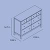 Storkcraft Horizon 6 Drawer Dresser (Driftwood)  GREENGUARD Gold Certified Dresser for Nursery & Kids Room, Modern Storage with Interlocking Drawer System view 3