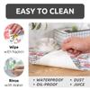 FIFTY FEET 18X96 Inch Shelf Liner for Kitchen Cabinets, PVC Drawer Liner for Dresser Non-Slip Bathroom, Non-Adhesive Cabinet Liner Washable (Red Floral)(6 Roll) view 4