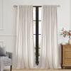 100% Blackout Ivory Off White Velvet Curtains 72 inch Long for Living Room,Set of 2 Panels Liner Rod Pocket Back Tab Thermal Window Drapes Room Darkening Heavy Decorative Curtains for Bedroom view 3