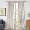 100% Blackout Ivory Off White Velvet Curtains 120 inch Long for Living Room,Set of 2 Panels Liner Rod Pocket Back Tab Thermal Window Drapes Room Darkening Heavy Decorative Curtains for Bedroom view 1