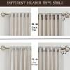 100% Blackout Ivory Off White Velvet Curtains 120 inch Long for Living Room,Set of 2 Panels Liner Rod Pocket Back Tab Thermal Window Drapes Room Darkening Heavy Decorative Curtains for Bedroom view 2