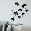 MEFOSS 14 PCS 3D Dragon Wall Decals Creative Dragon PVC Wall Stickers Self-Adhesive Dragon Wall Art Decor for Kids Room Playroom Classroom Holiday Decoration, Black, DD008 view 2